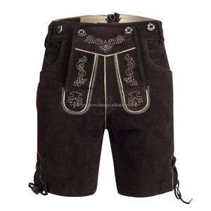 ชุดเครื่องแต่งกายชาวเยอรมัน Oktoberfest Lederhosen,พร้อมหมวกสายเอี๊ยมสำหรับผู้ชายเบียร์ชุดคอสเพลย์ฮาโลวีน - Product Image 1