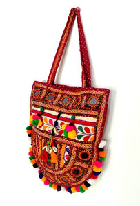 Petit sac à main indien Banjara - Sac fourre-tout Banjara gitan - Sac à main tribal Banjara - Petit sac à main brodé Kutchi en gros - Product Image 3