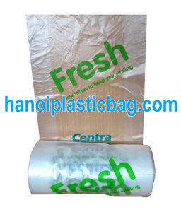 HDPE <b>Plastic</b> Side Gusset Heat Seal Grocery Food Packaging Bag on <b>Roll</b> Vietnam Supplier - Product Image 3