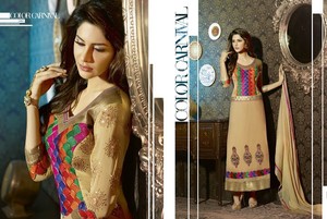 Trajes Anarkali de Diseño Kanya Libas, Estilo Pakistaní, para Mujer, Elegantes para Fiestas, Material de Algodón y Lino, Servicio OEM - Product Image 1