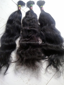 100% cheveux humains vierges indiens non transformés Remy pour tresses de qualité supérieure - Product Image 3