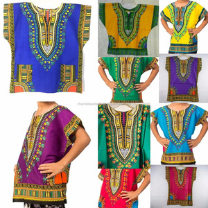 Crianças Africano Tradicional Dashiki Tribal Festival Hippie Camisa Top Tradicional Baby Boys Dashiki-Boho Vestido Blusa S M L xl 2xl - Product Image 3