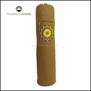 Bolsa de Transporte para Esterilla de Yoga de Algodón Orgánico con Correa, Ecológica, Duradera, Ligera, Reutilizable, Lavable y Plegable para Gimnasio y Viajes - Product Image 5