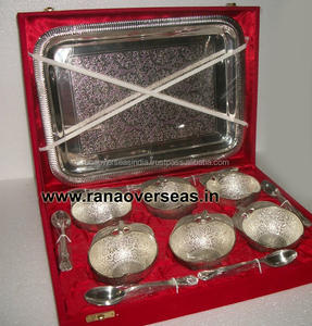 Bol en laiton et argent plaqué, en forme de Apple, avec cuillère et plateau pour anniversaire, cadeau d'anniversaire, anniversaire - Product Image 2