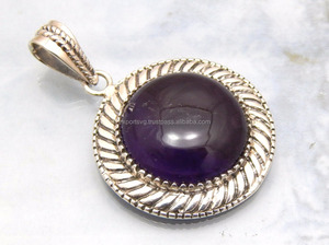 Colgante de Plata de Ley 925 hecho a mano para mujer Bonita piedra preciosa de ónix negro Encantos elegantes y atractivos Estilo clásico - Product Image 2