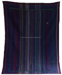 Kantha <b>Quilt</b> <b>Vintage</b> Wholesale Hand Embroidered Purple Kantha Throw - Product Image 2