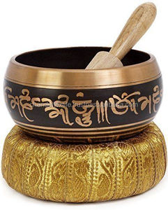 Juego de cuencos tibetanos de Buda para meditación de Yoga y curación de Chakra del corazón, cuenco de latón para meditación budista - Product Image 4