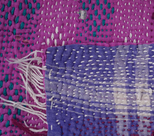 Colcha Kantha de algodón 100%, colcha Kantha Vintage al por mayor - Product Image 3