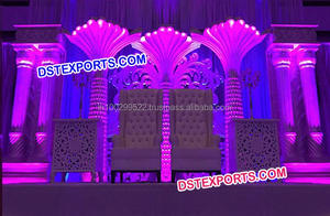 Escenario para Recepción de Bodas, Elegante Panel de Fibra para Decoración de Fondo, Decoración para Ceremonia de Boda India, Evento en Massachusetts - Product Image 5