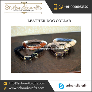 Found My Animal Dog <b>Collar</b> Rope <b>Collar</b> Nautical Rope Dog <b>Collar</b> Handmade Leather <b>Collar</b> - Product Image 1