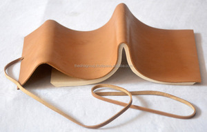 Cahier en cuir uni fait à la main Vintage B5 taille minimaliste Journal en cuir avec fermeture à bande pour l'écriture croquis usage professionnel - Product Image 3