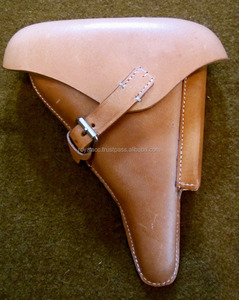 Holster tactique original en cuir de vache de haute qualité pour uniforme d'officier disponible en couleur marron et noir - Product Image 2