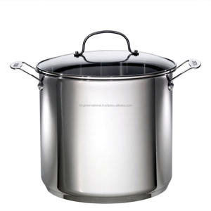 Olla de acero inoxidable, juego poco profundo, utensilios de cocina, 12 Uds. - Product Image 1