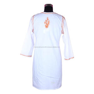 Tunique Indienne Hippie en Coton avec Broderie de Poulet Kurti Bleu de Bohème Kurti Western Party Wear Styliste Kurtis Nouveauté Fantaisie Chaude - Product Image 2