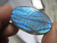 Pierre précieuse calibrée cabochon ovale en vrac Labradorite naturelle - Product Image 4