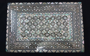 ZAHEREEN J 51 Joyero Rectangular Egipcio de Madera con Mosaico Extra Grande - Product Image 3