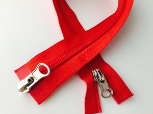 Zipper Manufacturers #5 Open-end <b>Double</b> Slider Auto Lock Nylon Zipper - Product Image 3