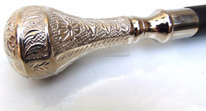 Bâton de marche en bois noir, joli manche de réveil, de styliste, - Product Image 3