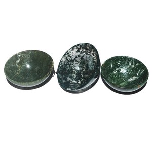 Best Supplier Feng Shui Gemstone <b>Agate</b> <b>Moss</b> Bowl Carved Engraved Home Decor 45-55mm - Product Image 1