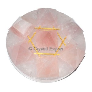 Rose Quartz Pentagram Healing Crystals Kit - Product Image 1