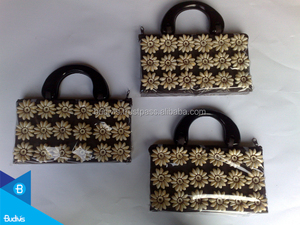 Sac à bandoulière vintage coquillage pour filles personnalisable pour dames fermeture à glissière recyclable coton tissu doublure motif à pois Logo - Product Image 2