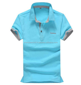 Polo de hombre bordado con logotipo personalizable, ropa de trabajo de manga corta con solapas para publicidad - Product Image 2