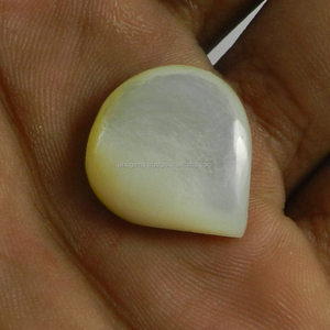Cabochon de cœur de perle en nacre naturelle, pierres précieuses amples, pour la fabrication de bijoux, 21x19mm, 3.05 gms - Product Image 4