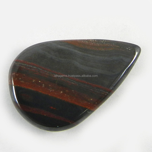 หินธรรมชาติเหล็กไทเกอร์อายแจสเปอร์20X32มม. Pear Cabochon 8.14gms พลอยสำหรับเครื่องประดับ IG0790 - Product Image 2