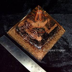 Pirámides de Orgón de Turmalina Negra Natural - Origen IN - 150-200 g - Hechas a Mano - Productos de Orgón - Product Image 1