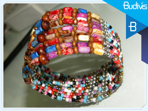 Pulsera de resina hecha a mano de Bali unisex, Gargantilla con cuentas, accesorio para fiestas o aniversarios, Idea de regalo - Product Image 2