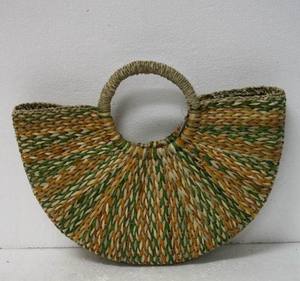 Produsen Vietnam tas pantai anyaman lamun ramah lingkungan Tote buatan tangan dengan penutup gelang grosir - Product Image 5