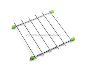 Gripper Pad Hot Pots Casseroles Hot Trivet Pot Stand En Acier Inoxydable Résistant À La Chaleur Dessous De Plat Tapis Pot Coaster Comptoir Cuillère Titulaire - Product Image 1