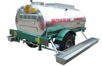 Camion-citerne à eau diesel à essieu simple en acier inoxydable 4x2 sur remorque, tracteur de 3 tonnes pour les fermes, neuf, fabriqué en Turquie