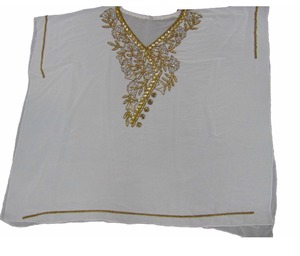 36 "Gasa Bordada Seda Gasa Kaftan - Product Image 5