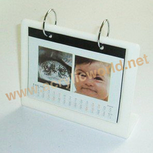 latest design V shape clear acrylic <b>desktop</b> <b>calendar</b> stand acrylic photo block frame - Product Image 3