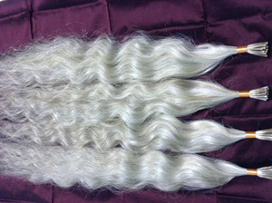 Cabello gris remy virgen puro, sin procesar - Product Image 2