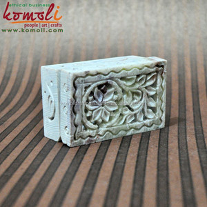 Caja de Joyería de Piedra Tallada a Mano - Product Image 3