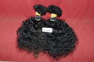 18 "20" Top 12A Grade pas cher prix d'usine 100% cheveux humains vierges Remy non transformés de haute qualité Jerry Curl en vrac pour le tressage - Product Image 6