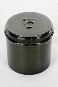 Urna Funeraria para Mascotas Económica de Hierro con Huella de Pata, Urna Funeraria Redonda para Mascotas con Huella de Pata, Urna de Cobre para Mascotas - Product Image 4