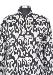 Hecho a mano de algodón Vintage Kantha acolchado chaquetas Reversible Kantha largo chaqueta de las mujeres - Product Image 5