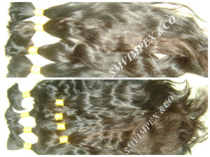 Cuticule alignée cheveux bruts humains. Produits capillaires humains indiens à texture impressionnante vierge non traitée. Cheveux naturels doux et lisses - Product Image 5