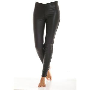 Leggings de piel sintética ajustados a la moda para mujer, pantalones informales con estilo, uso diario, fiestas, invierno, venta al por mayor, pantalones de moda - Product Image 1