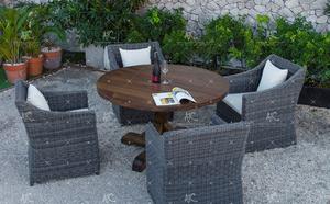 Hot Trendy Top Selling Design Synthetic PVC Rattan Coffee and Dining Set for Outdoor Garden Patio Wicker Furniture - Product Image 2