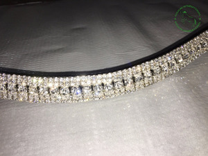 Frontal de Cuero con Cristales para Caballo, Elegante Accesorio Ecuestre con Cristales Decorativos Brillantes - Product Image 4