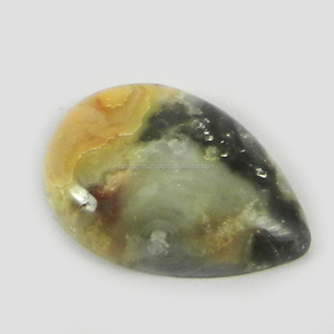 Agate Crazy Lace naturelle, 3,01 g, cabochon en forme de poire, 16*22 mm, pierre précieuse pour bijoux - Product Image 1