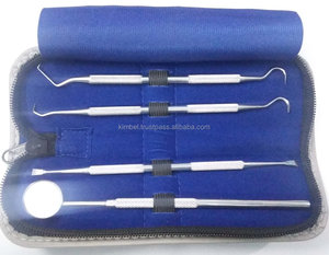 Kit de herramientas dentales de mano Herramienta de escalador manual de acero inoxidable y juego de removedor de cálculo de sarro para eliminación de manchas dentales - Product Image 1