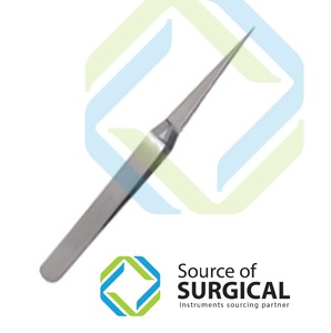 Pinzas de Cejas de Acero Inoxidable de Alta Calidad Source of Surgical B-EBT-094, con Punta Oblicua Plana y Agarre de Fibra, 10 mm - Product Image 2