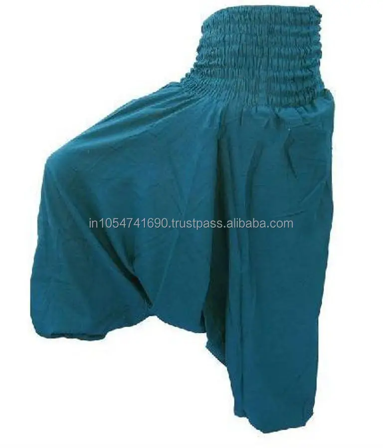 Di Modo delle nuove donne di Colore Solido Harem Pants pantaloni Allentati Pantaloni A Vita Elastica Casuali Indiani Pantaloni di Yoga