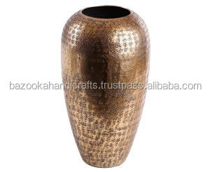 Jarrón de Flores, Jarrón de Metal Martillado, Jarrón Decorativo para Flores, Éxito de Ventas - Product Image 1