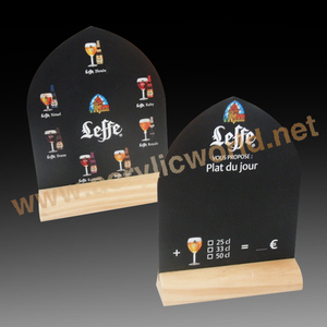 ไม้เมนูกระดานชอล์กป้ายเมนูไม้ผู้ถือเมนูเข้าสู่ระบบชั้นวาง - Product Image 2